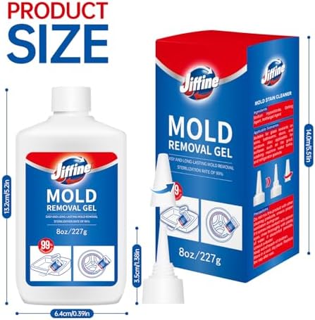 Jiffine Mold Stain Remover Gel 8 Fl Oz 1