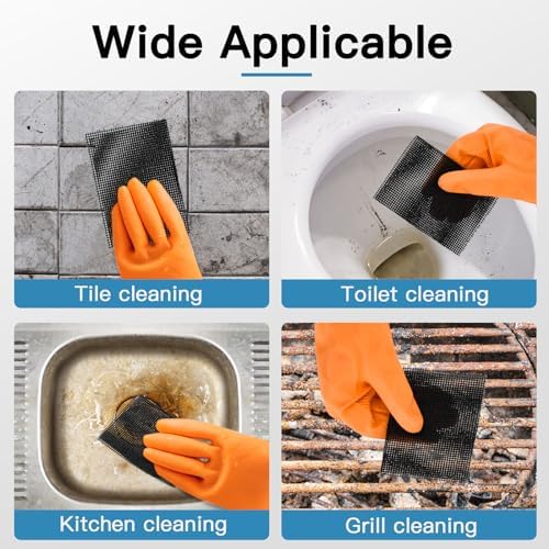 Yncotte Toilet Cleaner 15PCS Abrasive Mesh Pads