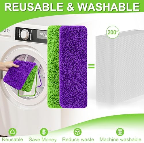 Aifacay Reusable Swiffer Mop Pads 6 Pack for 13-15 Spray Mop
