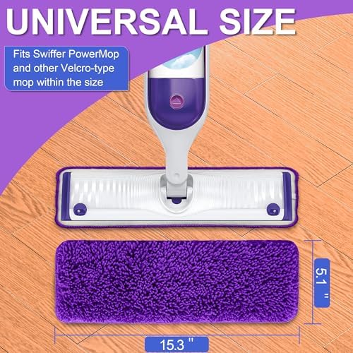 Reusable Mop Pads for Swiffer Power Mop 6 Pack