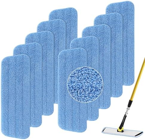 BeiLan Replacement Microfiber Mop Pad 10 Pack 18 17