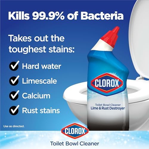 Clorox Toilet Bowl Cleaner Lime Rust Destroyer 24 Oz Pack of 2