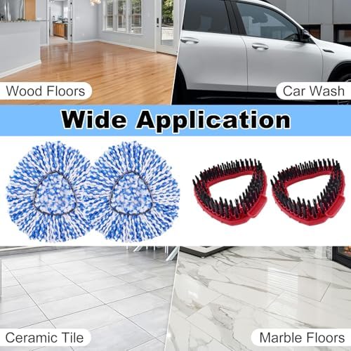Hezane 2 Replacement Mop Heads for O-Cedar EasyWring