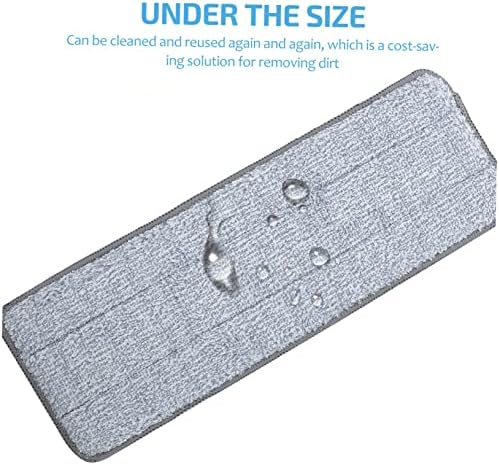 2 Pack Minkissy Mop Pads Wet Dry Cleaning Reusable Floor Mop Heads
