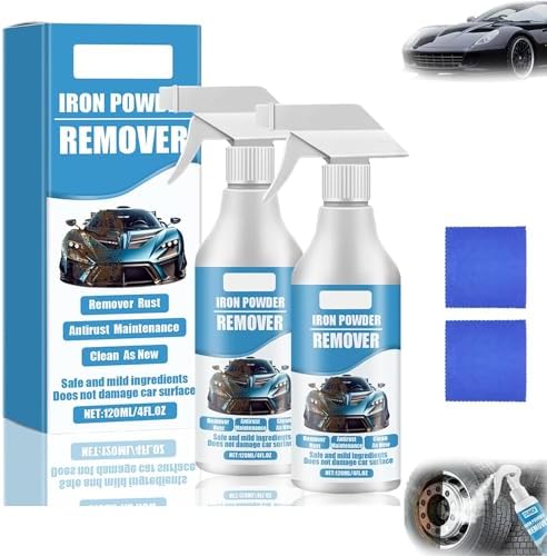 ZANWANXIN Car Rust Iron Particle Remover Spray 2pcs