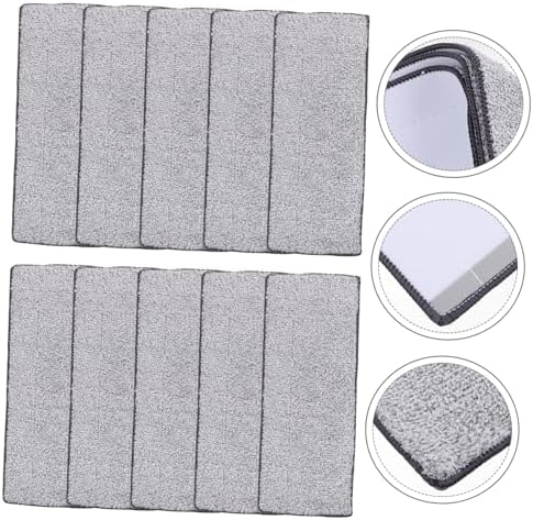 10pcs Microfiber Mop Pads for Floor Cleaning Reusable