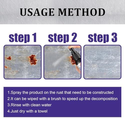 RJDJ Multipurpose Rust Remover Spray 3pc Kit
