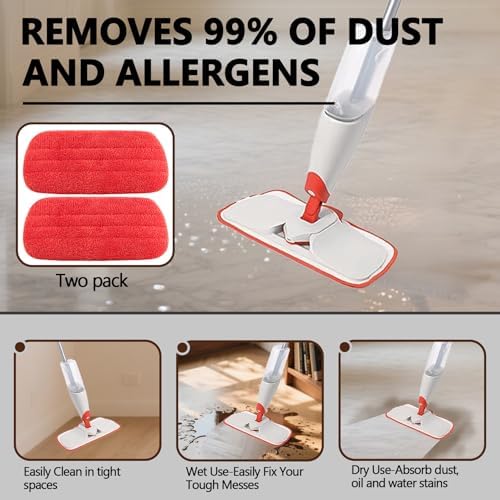 SunDiss 2 Pack Replacement Heads for OXO Good Grips Microfiber Spray Mop