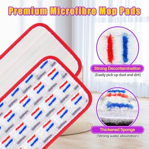 8 Pack Reusable Mop Pads for Swiffer PowerMop Spray Mops