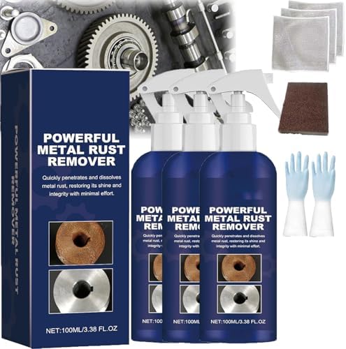 2024 Powerful Rust Remover Spray 100ml 3PCS for Tools Cars Metals