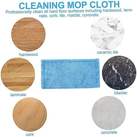 FRCOLOR Microfiber Mop Replacement Pad - Reusable Washable and Durable