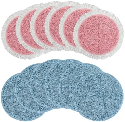 BeiLan Spin Wave Replacement Mop Pads 12 Pack