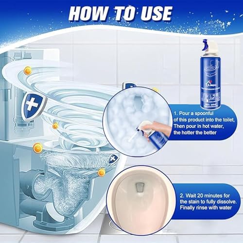 Liapu Toilet Bowl Cleaner - Odor Free Eco Safe Fast Stain Removal