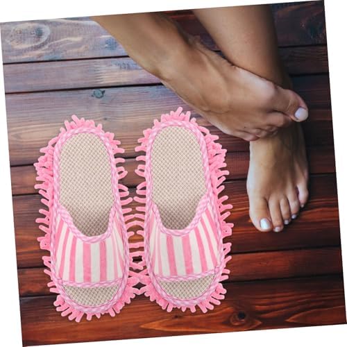 1 Pair Minkissy Mop Slippers for Women