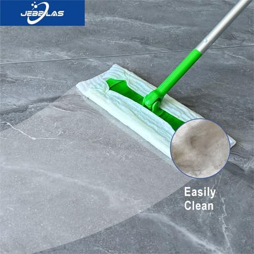JEBBLAS 60 Pcs Disposable Dry Mop Cloth Refill for Flat Mops