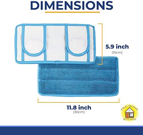 Old Home Kitchen Reusable Microfiber Mop Pads 2 Pack 1