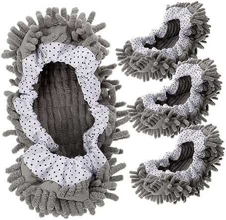 Microfiber Mop Slippers 2 Pairs for Home Cleaning