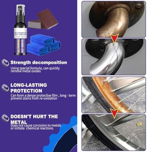 RJDJ Multipurpose Rust Remover Spray 3pc Kit