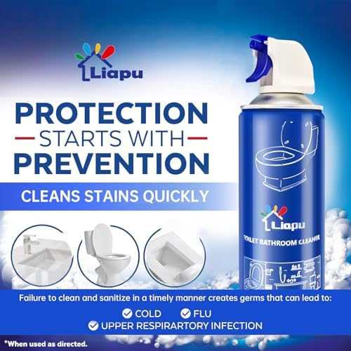 Liapu Toilet Bowl Cleaner - Odor Free Eco Safe Fast Stain Removal