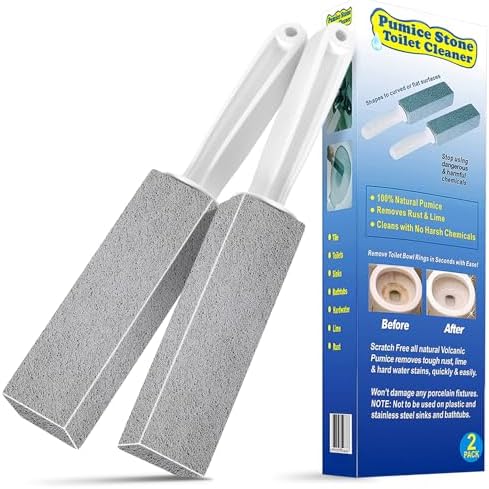 Cnigrpl Pumice Stone Toilet Cleaner 2Pack with Long Handle 1