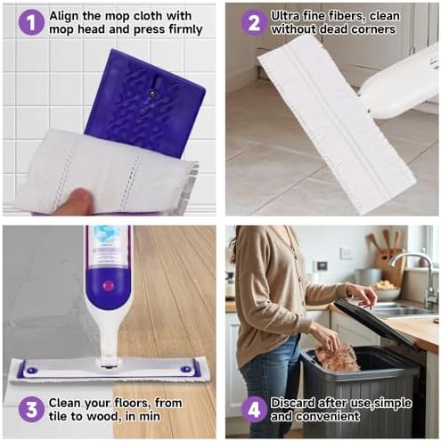 20 Pack Disposable Power Mop Pads for Swiffer Multi-Surface Replacement