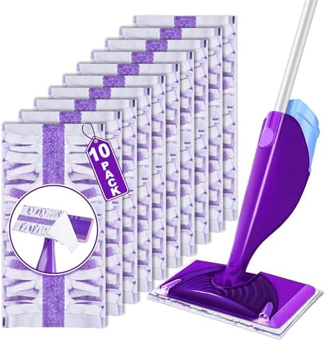 FORSPEEDER 10 Count Swiffer WetJet Mopping Pad Refills