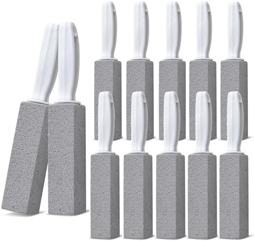 Emycool Pumice Stone Toilet Cleaner 12-Pack with Handle