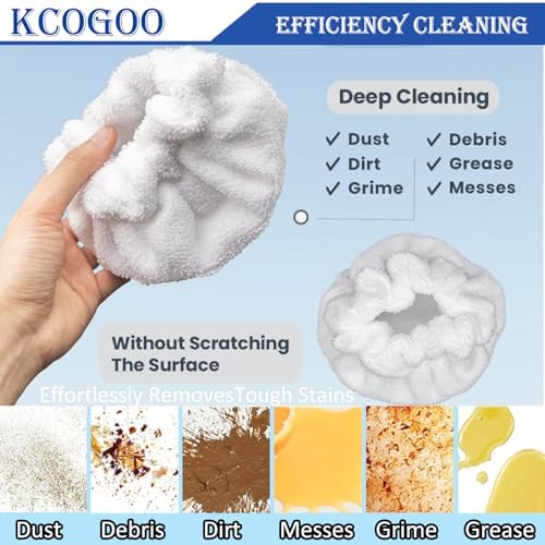 Small Microfiber Triangular Bonnet for Dupray Steam Mop - 8 Pack