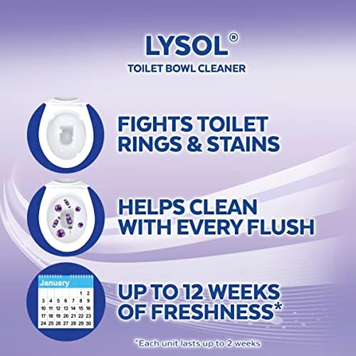 Lysol Toilet Bowl Cleaner Lavender Pack of 4