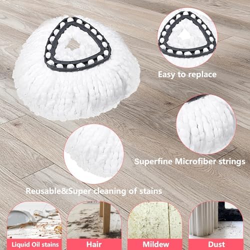 BOCA STORY 4Pcs Spin Mop Refill Combo for O-Ceda