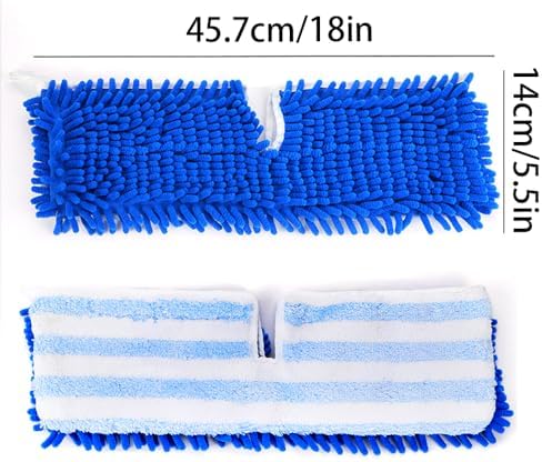 DRKLEAN Microfiber Mop Pads O-Cedar Dual-Action Replacement Heads Pack of 6