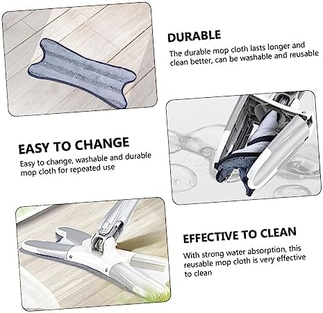 2pcs Multi-Function Flat Mop Cloth Replacement Microfiber Pads