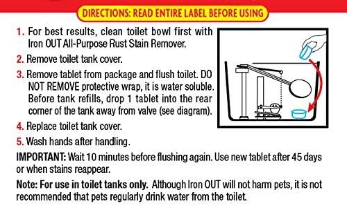 IRON OUT Automatic Toilet Bowl Cleaner with Rust Hard Water Protection