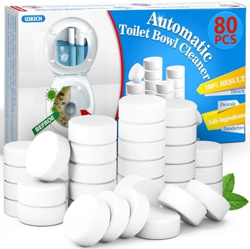 USKICH Toilet Bowl Cleaner Tablets - 80 Pack