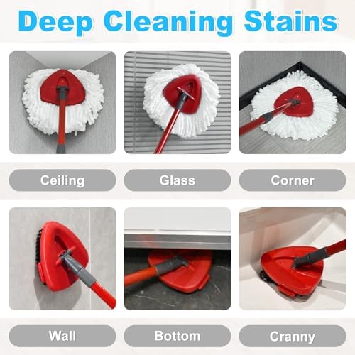 Yuunaie Spin Mop Replacement Heads for Ocedar 2 Pack Set