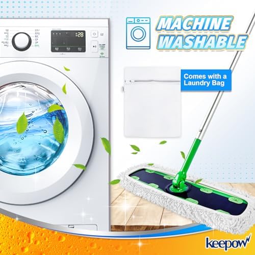 KEEPOW Reusable XL Mop Pads Refills 4 Pack
