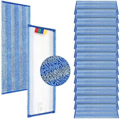 iDeaology 18 Replacement Microfiber Mop Pad - 15 Pack Heavy Duty Refill