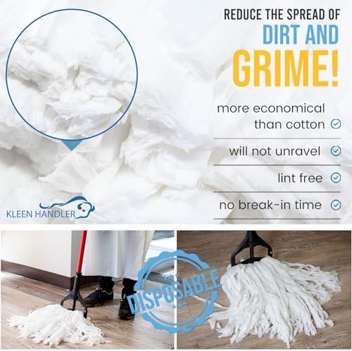 KLEEN HANDLER Non-Woven Mop Head Refill Pack of 6