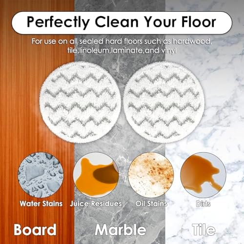 BRUVISH 12 Pack 3897A Replacement Mop Pads