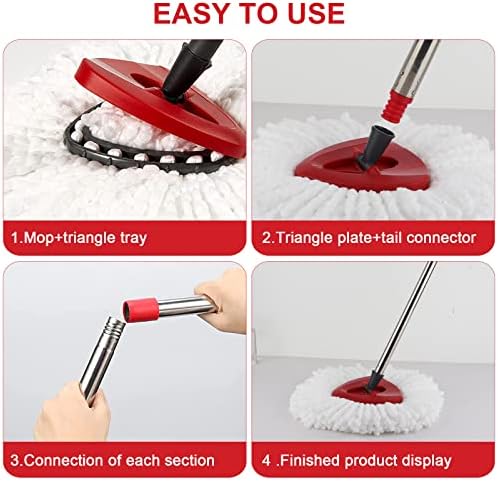 BeiLan Spin Mop Replacement Head Set