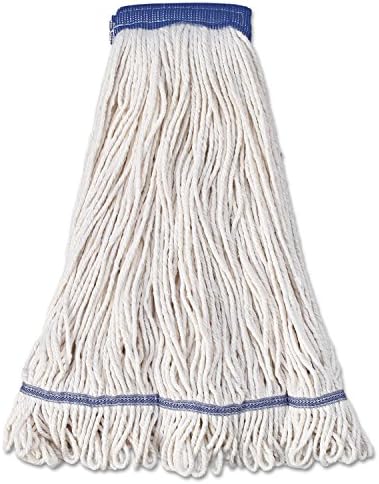 Boardwalk BWK504WH 5 in Super Loop Wet Mop Head - X-Large White