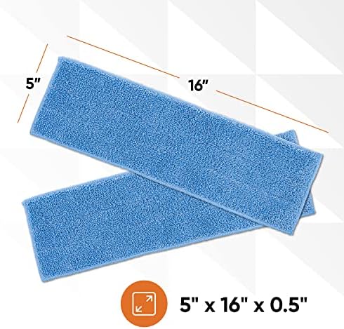 Superio Microfiber Mop Refill 16 Inch Blue 12 Pack