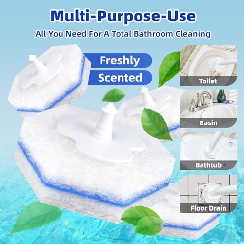 KOKL 60pcs Toilet Brush Refills Disposable Bathroom Cleaners