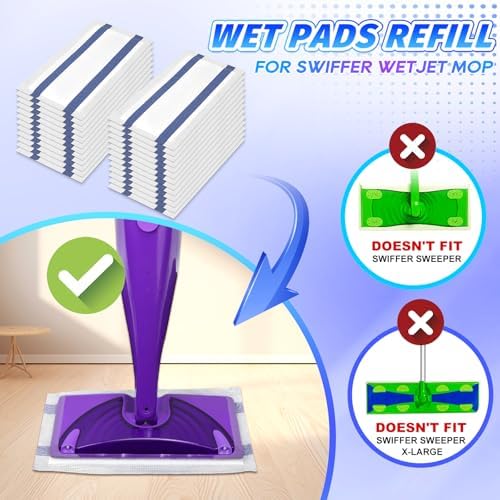YagoDago 25 Count Swiffer WetJet Mop Pad Refills