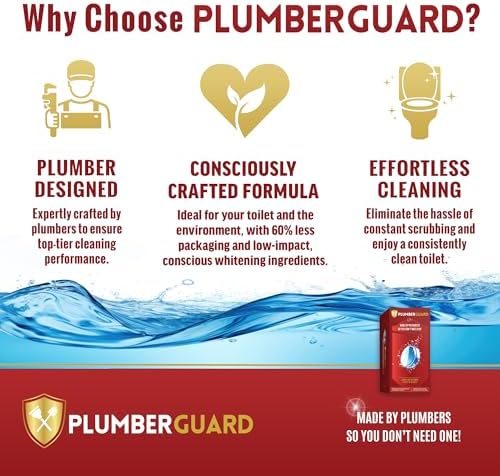 PlumberGuard Toilet Tablets 4 Pack - Chlorine Free