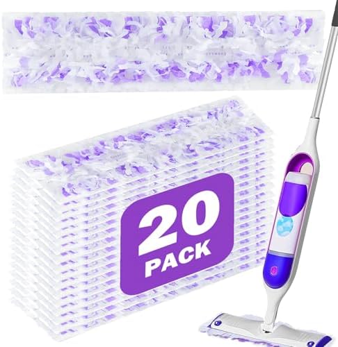 SVPSNUMSI PowerMop Refill Pads - 20 Count Replacement for Swiffer PowerMop