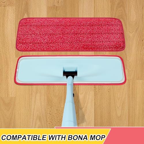 H-Gamely 165 Inch Reusable Mop Pads for Bona System