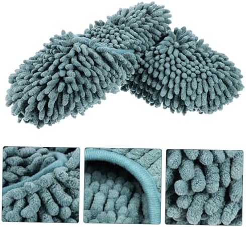Sherchpry Reusable Chenille Mop Slippers for Floor Cleaning
