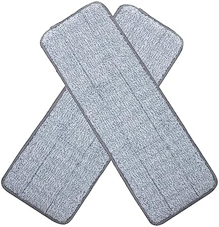 2pcs Microfiber Mop Pads Reusable Floor Cleaning Accessory