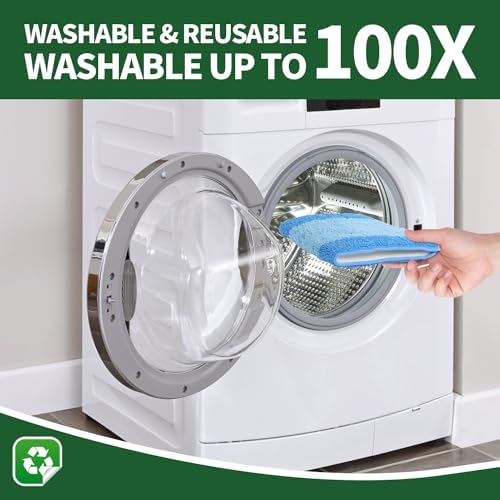 10 Pack Microfiber Mop Pads for Bona Mop 18 Inch Reusable Replacement
